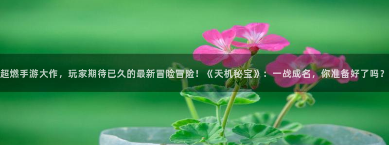 超燃手游大作，玩家期待已久的最新冒险冒险！《天机秘宝》：一战成名，你准备好了吗？